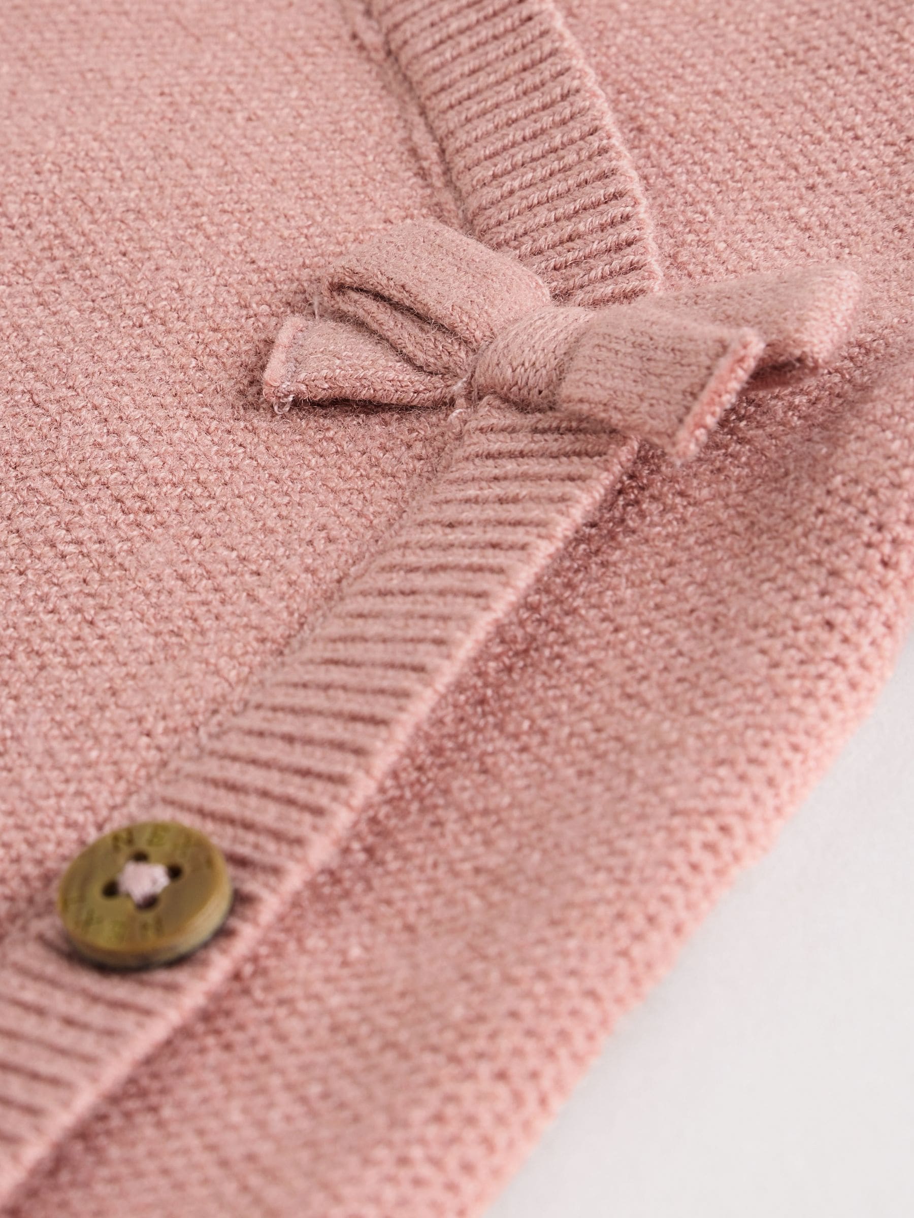 Roze - 2 -delige babyset met gebreide wikkelstrui en legging (0mnd-2jr)