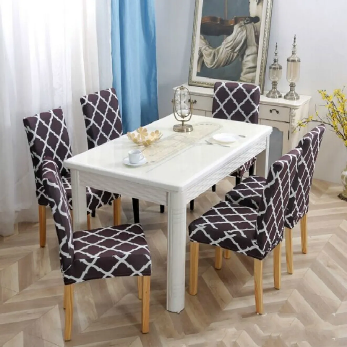 Housse de chaise universelle Wewoo Noir