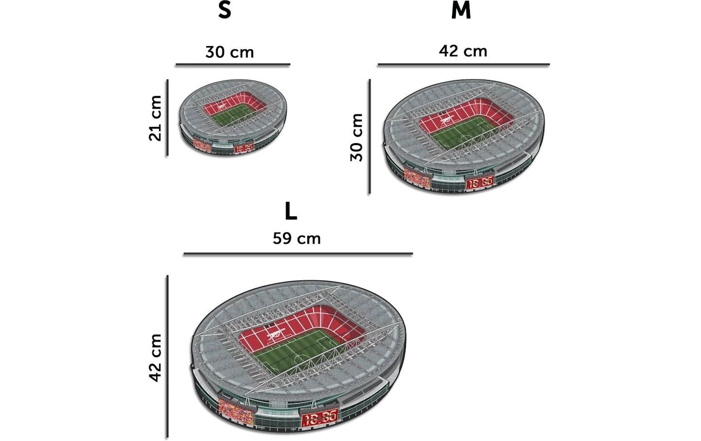 Puzzle »Iconic Arsenal FC – Emirates Stadium« Holzart: Birke (Herkunftsland: China)