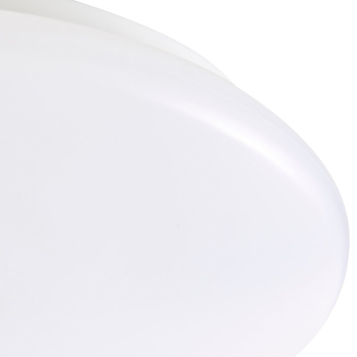 Plafonnier LED intégrée 1000lm 8W blanc neutre GoodHome Dea blanc H.8 x Ø25 cm