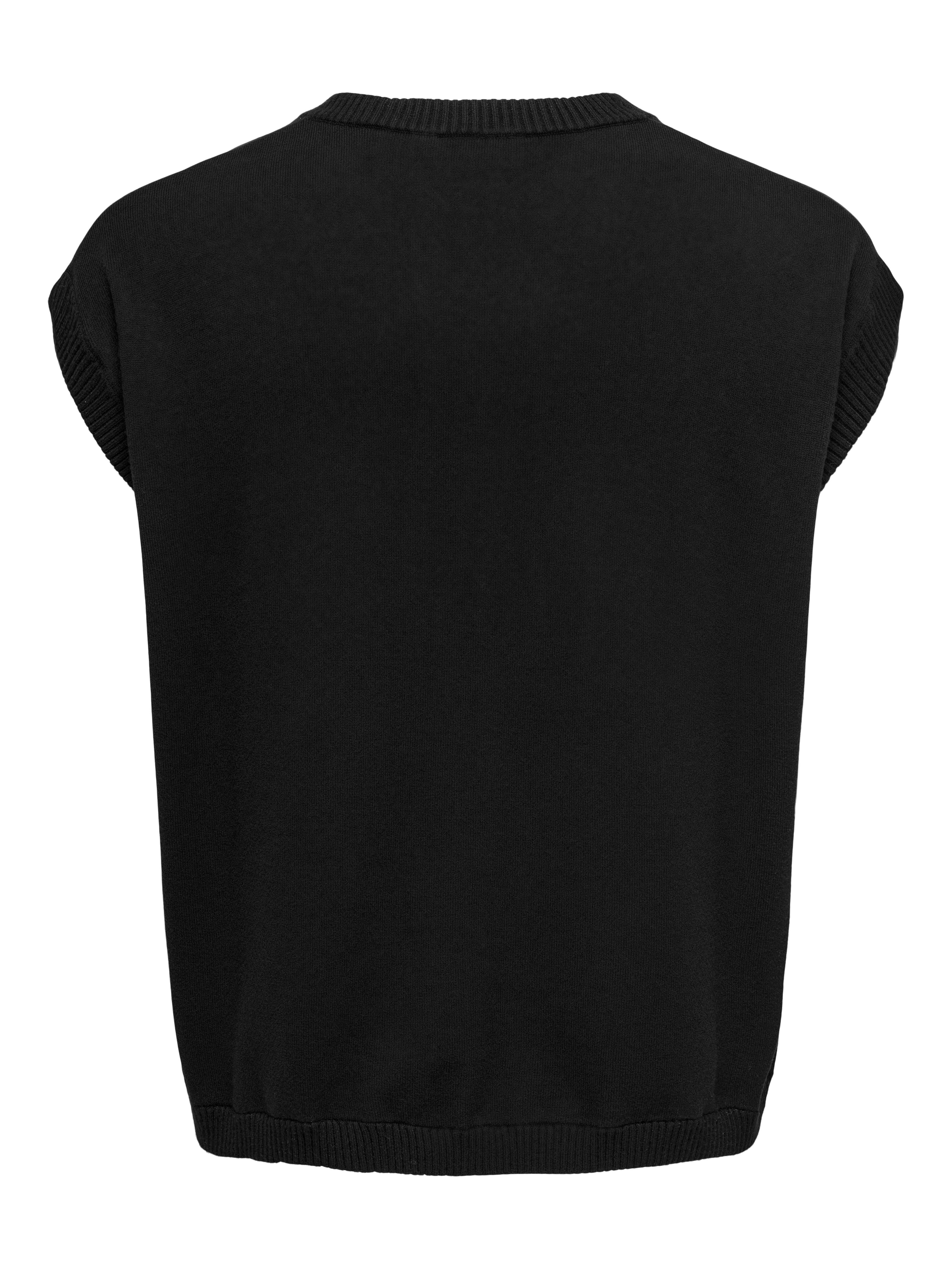 ONSLUSIM Strickweste Black