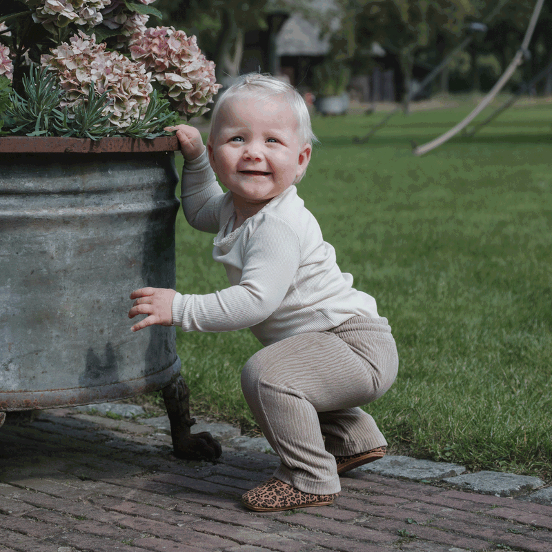Shoesme BABY-PROOF® T-Bar Schuh mit Leopardenmuster