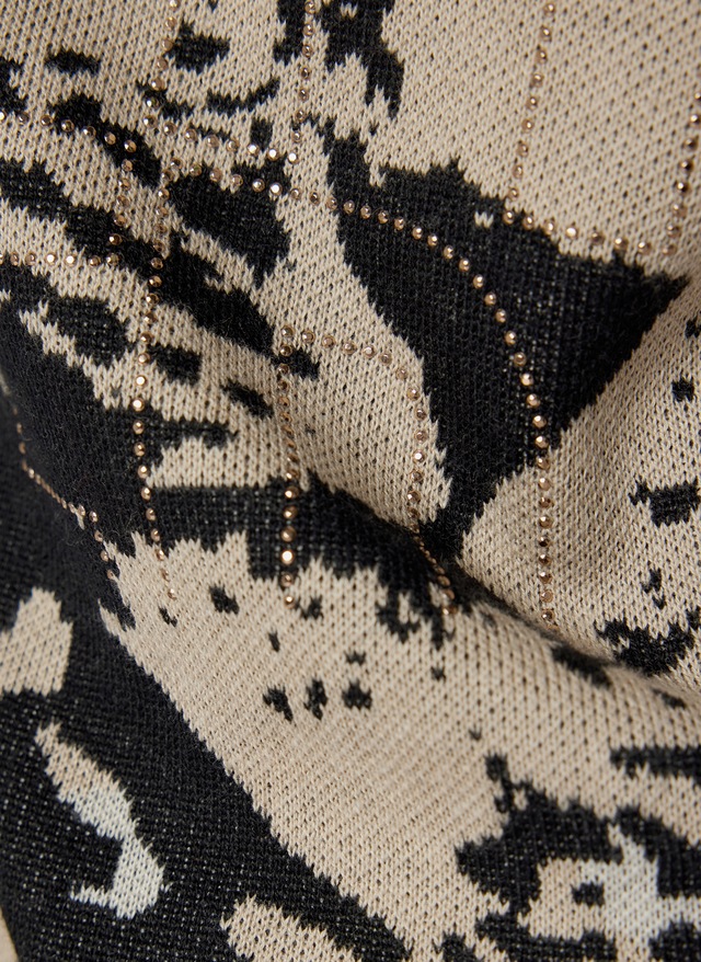 Rabe Strickpullover , mit Animal-Muster