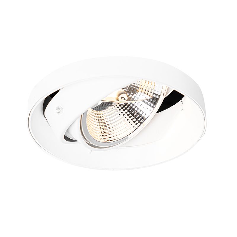 Moderne inbouwspot wit GU10 AR111 rond trimless - Oneon