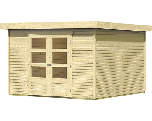 Karibu Kodiak 6 tuinhuis, 334 x 331 cm, naturel