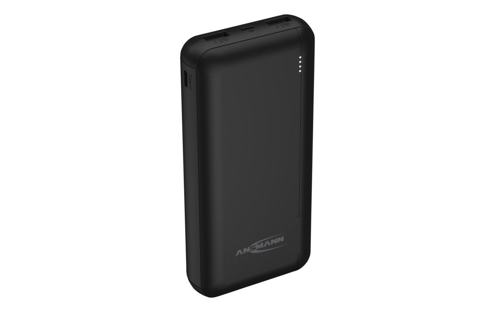 Powerbank Micro-USB-Kabel, 20 Ah, PB212Mobiler, schnellladefähiger Zusatzakku mit drei USB-Ladebuchsen