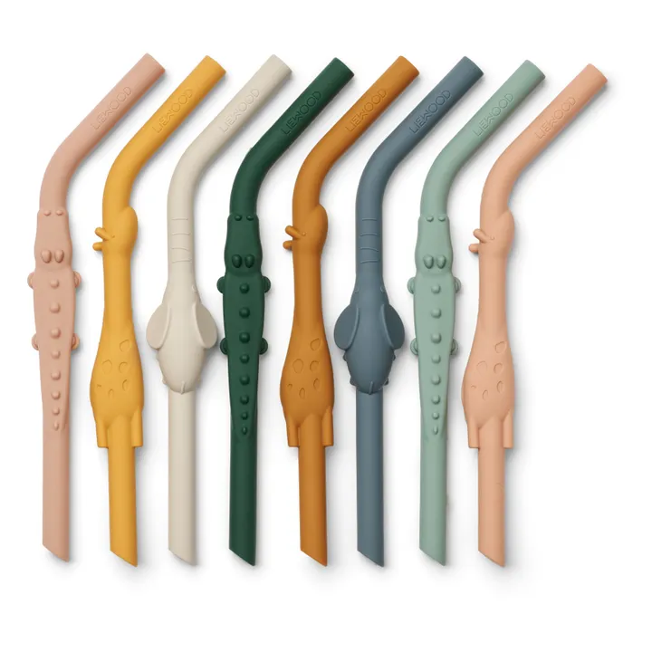 Liewood Pailles en silicone Carlson - Set de 8 | Yellow mellow multi mix