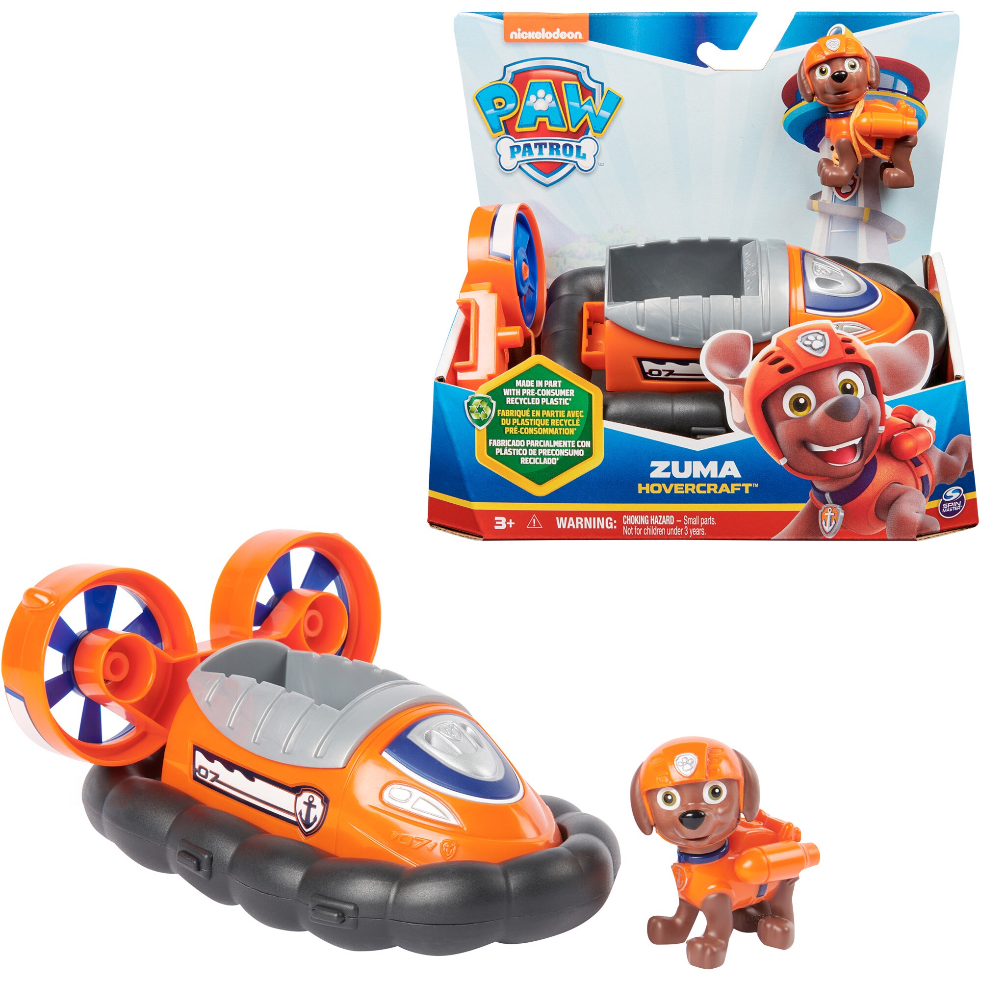 Spin Master Spielfahrzeug Paw Patrol - Luftkissenboot mit Zuma-Figur