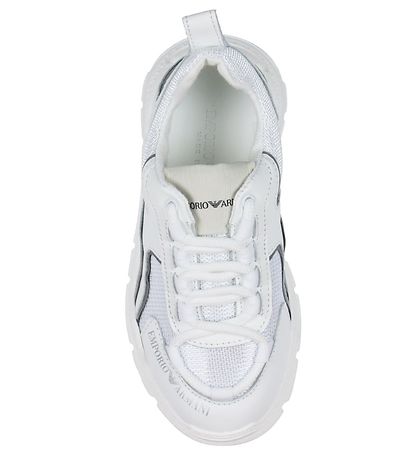 Emporio Armani Sko - Bianco/Sølver