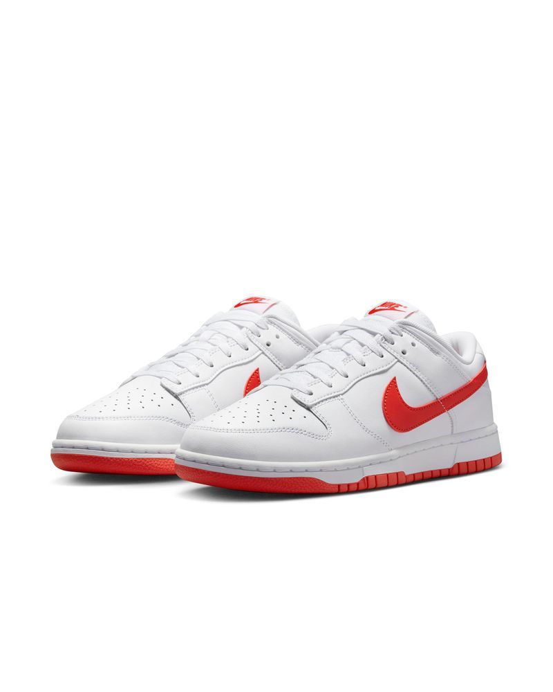 Chaussures Nike Dunk Low Blanc & Rouge pour homme