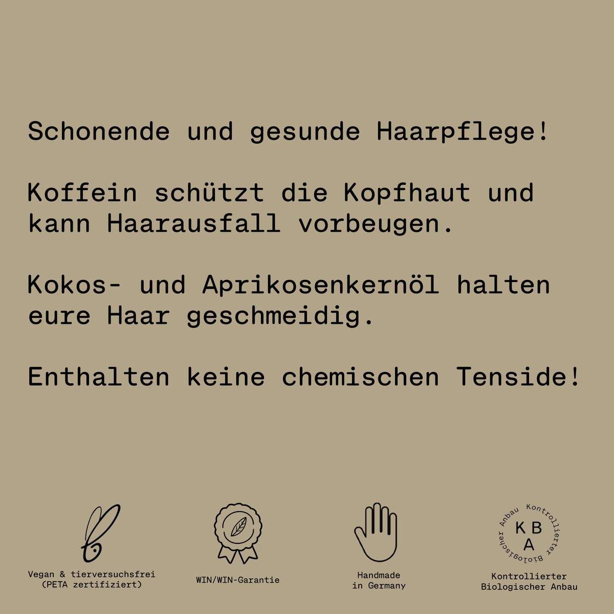 PlantBase Haarseife Koffein