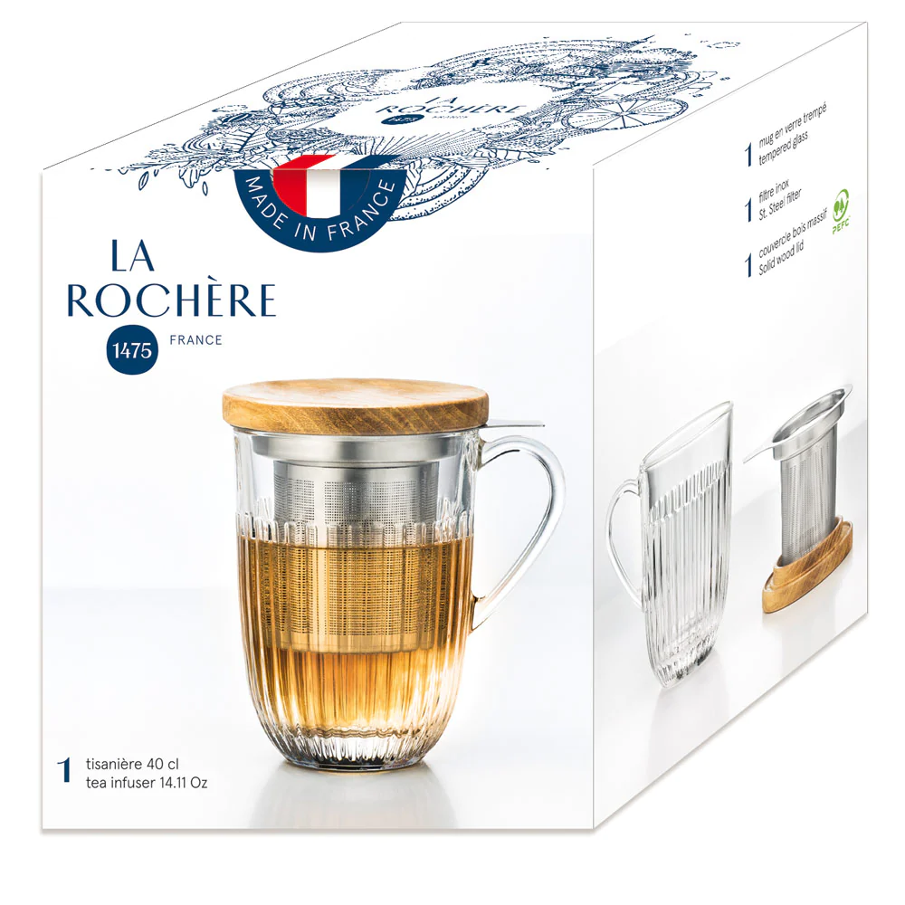 Tisanière avec filtre inox Ouessant 40 cl la rochere