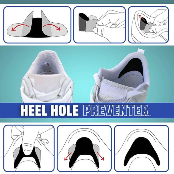 Go The Distance Unisex Diverse Heel Hole Preventer Hvid
