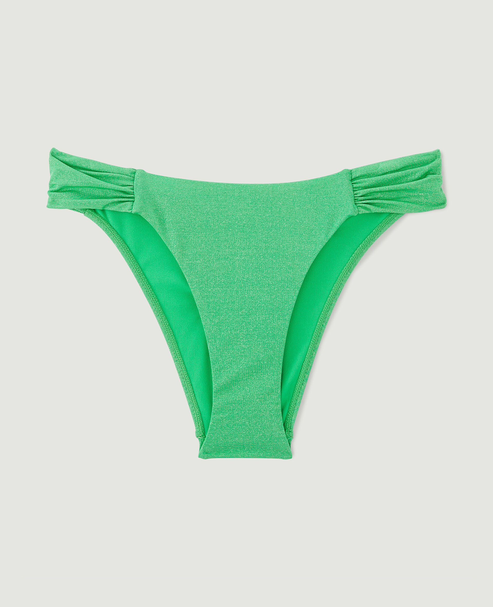 Bas de maillot culotte avec fronces - Vert