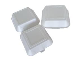 Burgerboks stor 155x155x80 mm XPS Hvid IP6,125 stk/pk
