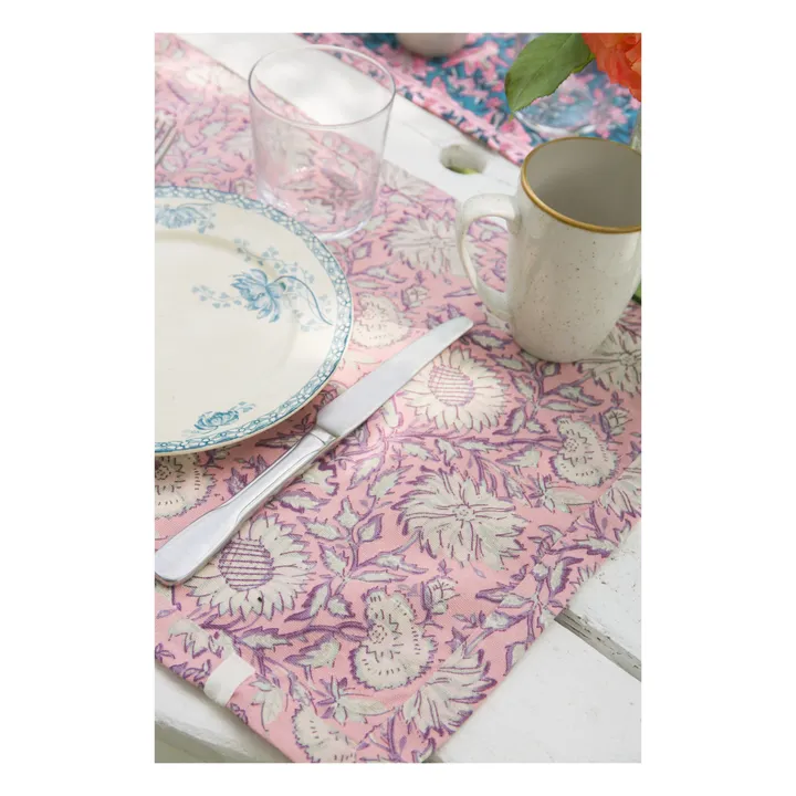 Louise Misha Sets de table Carlitta - Set de 2 | Rose