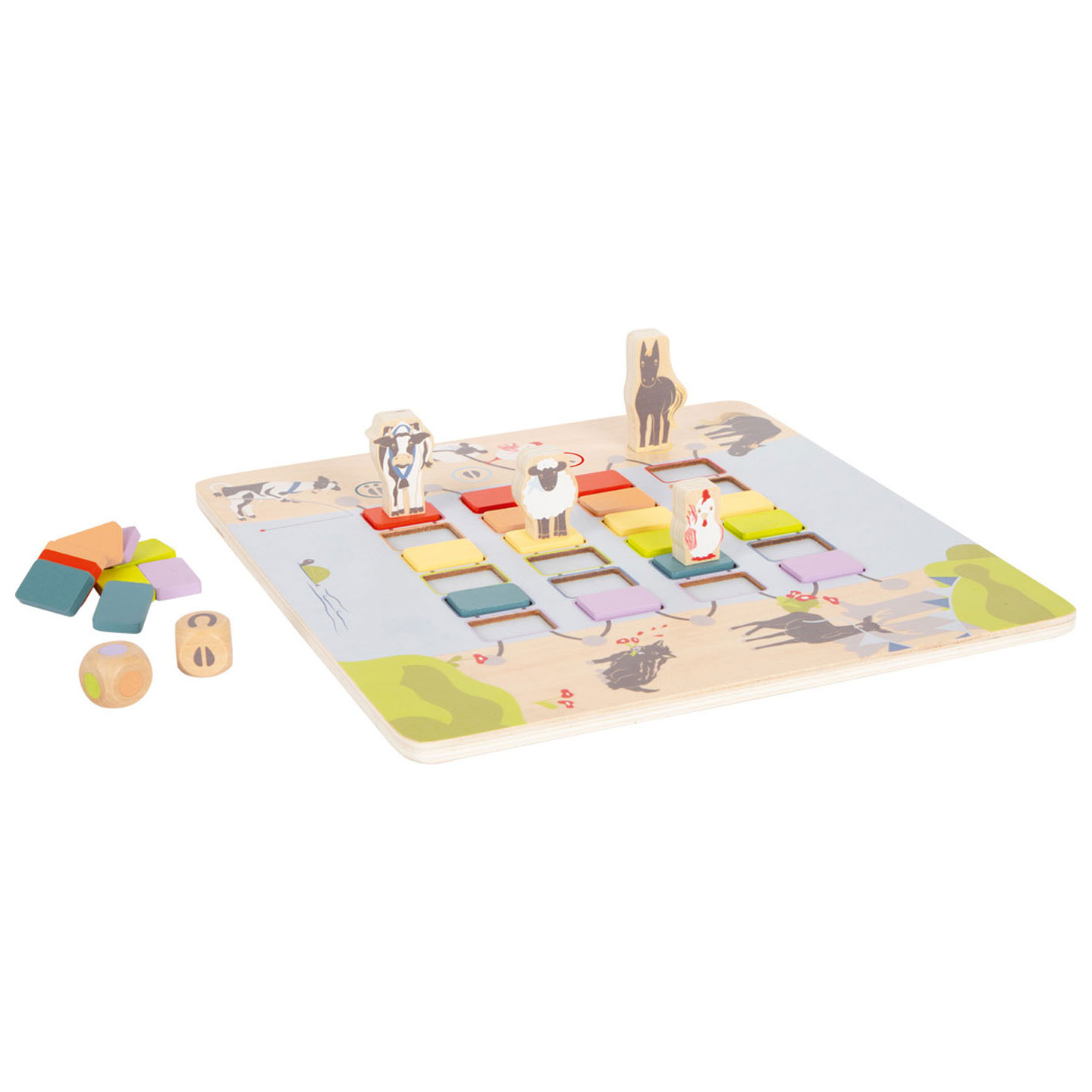 Small Foot-Houten Spel Brug Oversteken Dieren