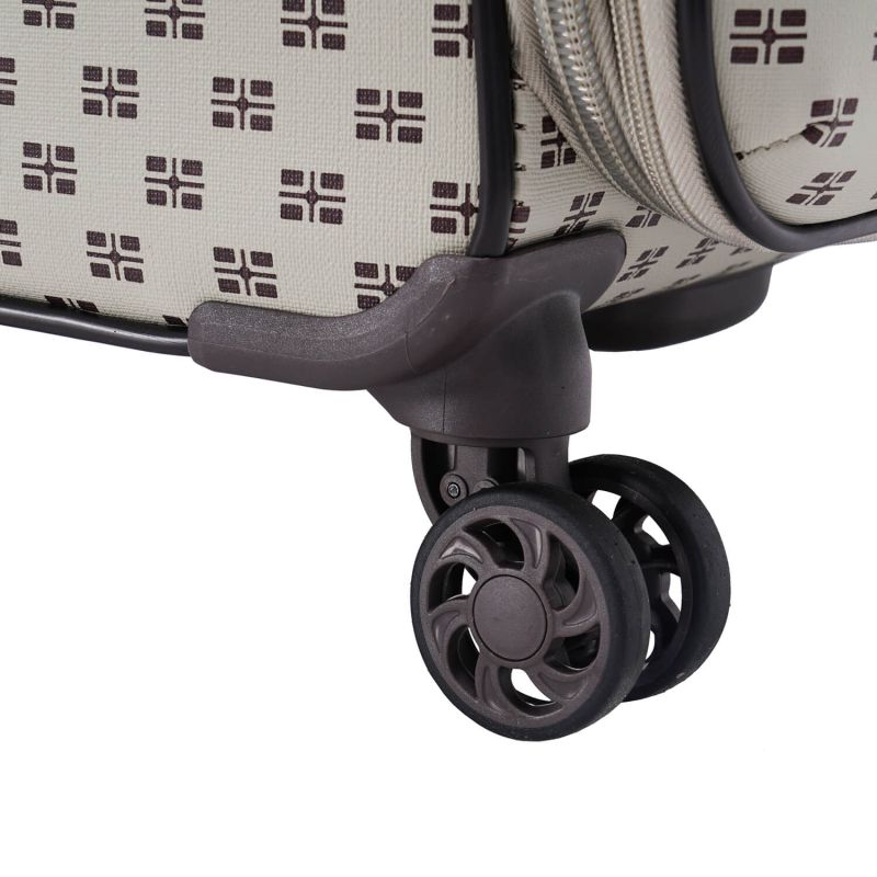 Lot de 3 valises + 1 vanity souples 39204 34, 55, 68 et 79 cm Marron