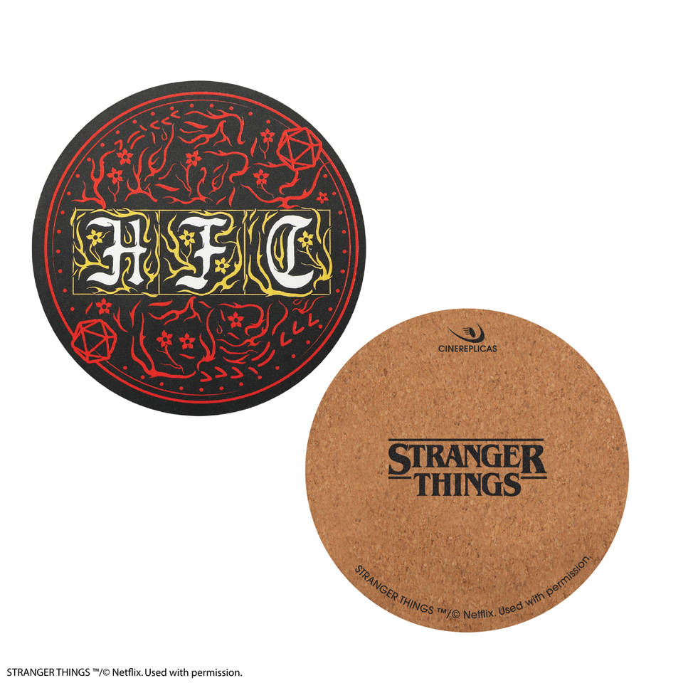 Stranger Things Hellfire Club onderzetters