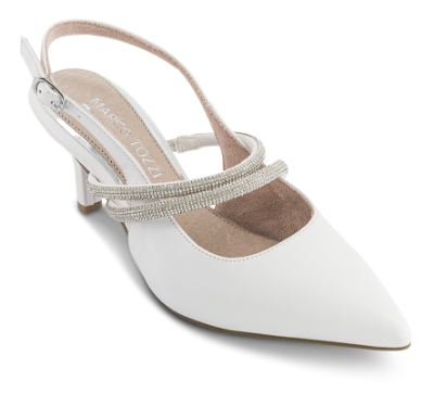 Marco Tozzi Slingback Stilet Hvid 2-89604-46