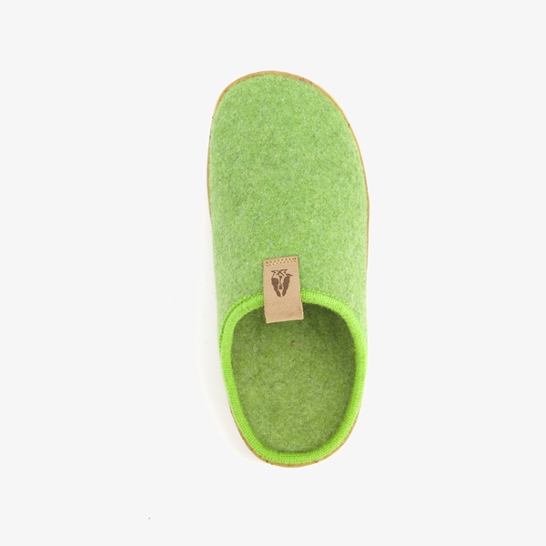 Hush Puppies wollen dames pantoffels groen