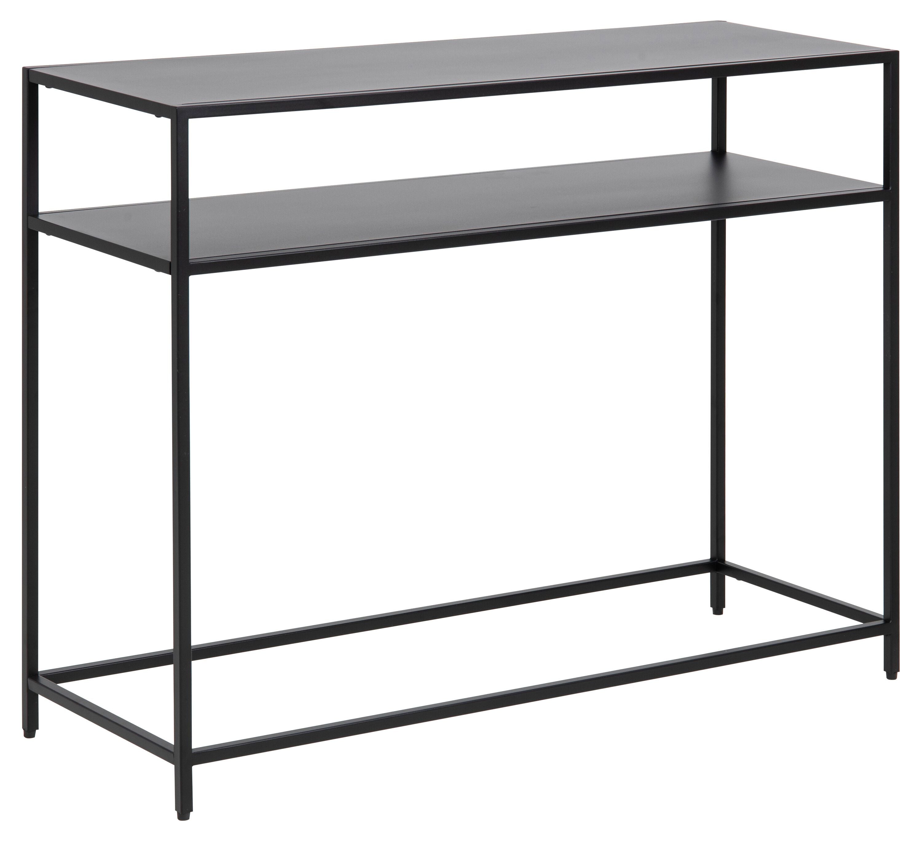JAXTON Konsolentisch - Schwarz / B: 100.0 cm x T: 35.0 cm x H: 79.0 cm