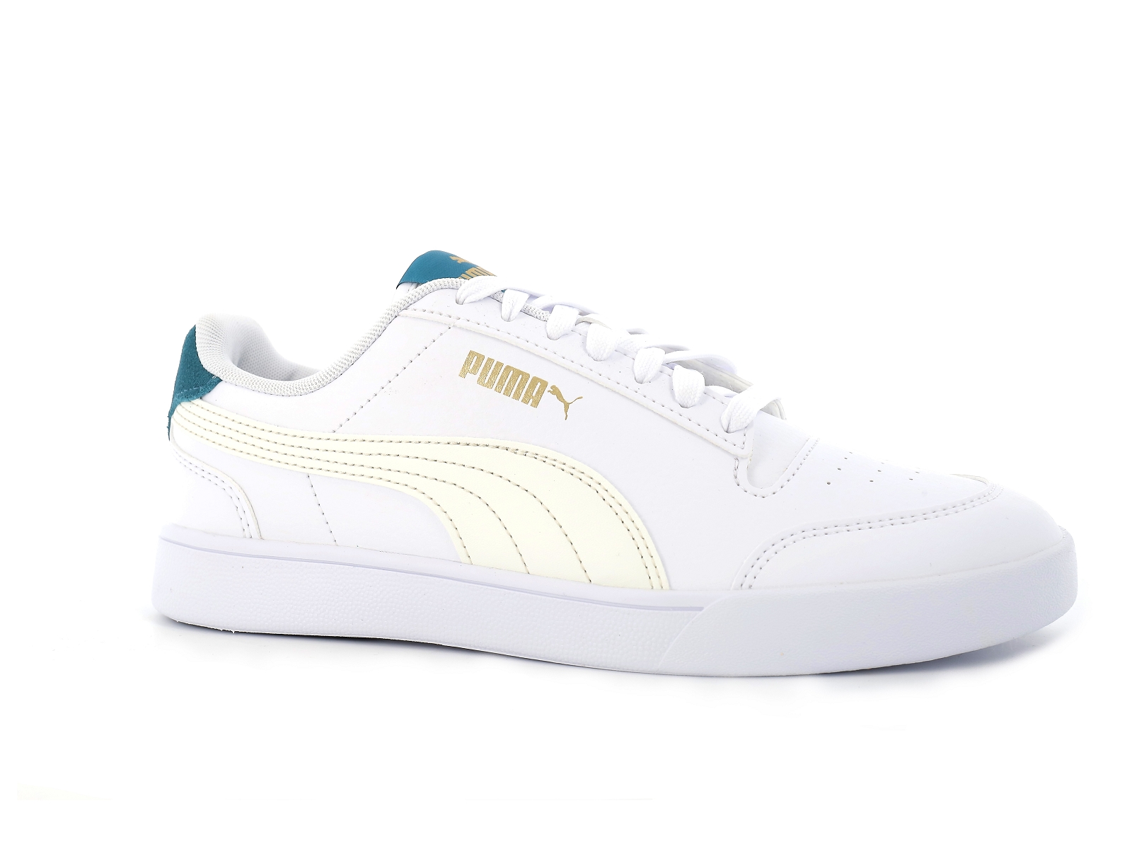 Puma-309668 Synthétique Blanc Bleu