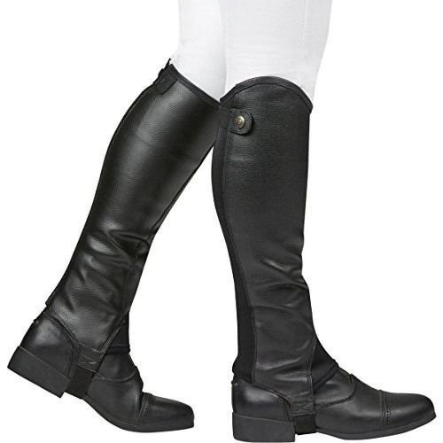 Polainas de couro Fusion masculinas, pretas