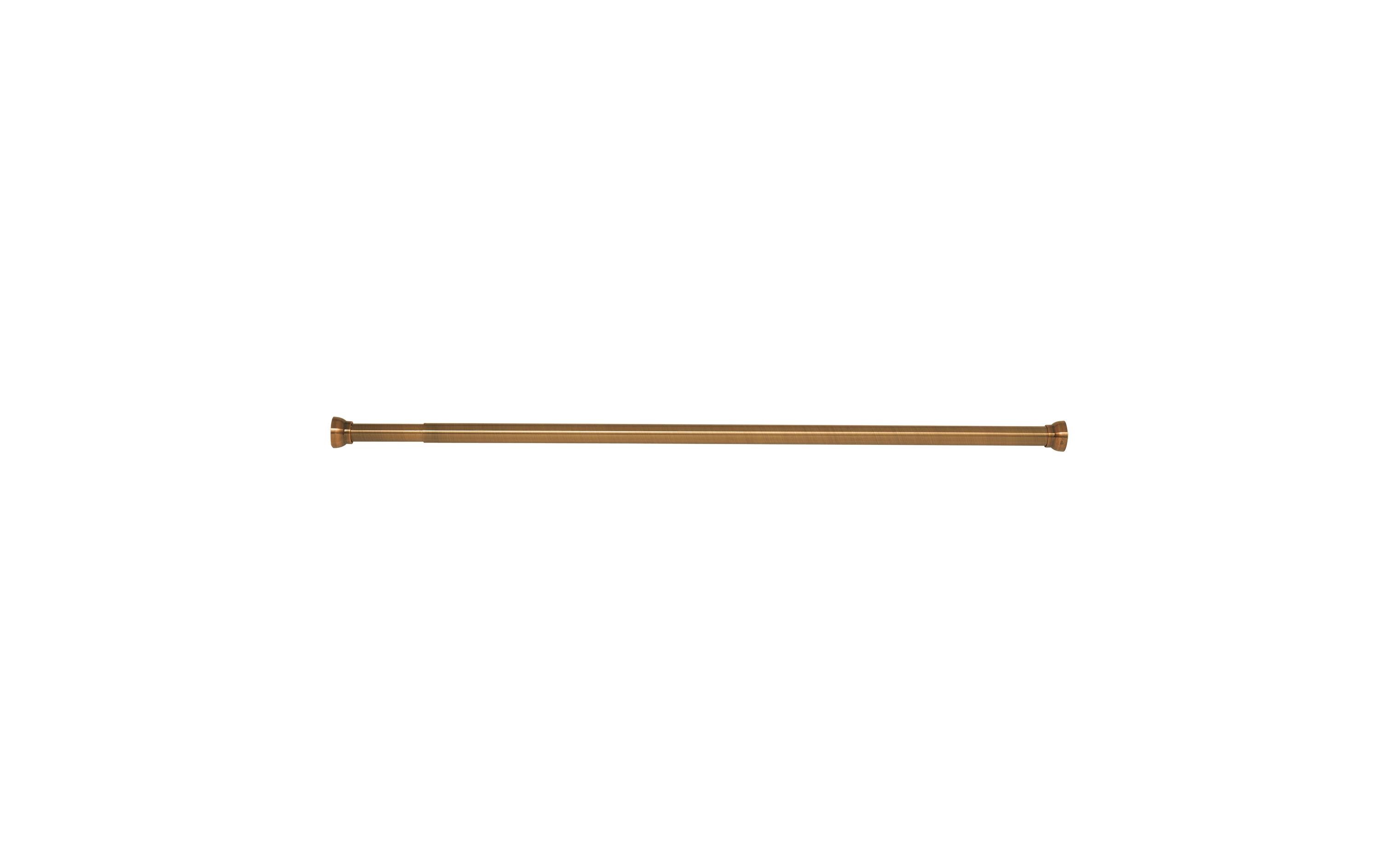 Duschvorhangstange Kreta 75/125 x 2.1 cm, Gold (Alu)Duschvorhangs-Stange ohne Bohren
