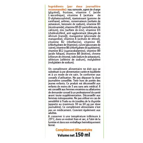 Forté Pharma Multivit' 4G Vitaminas e Imunidade a partir dos 3 anos de idade 150ml