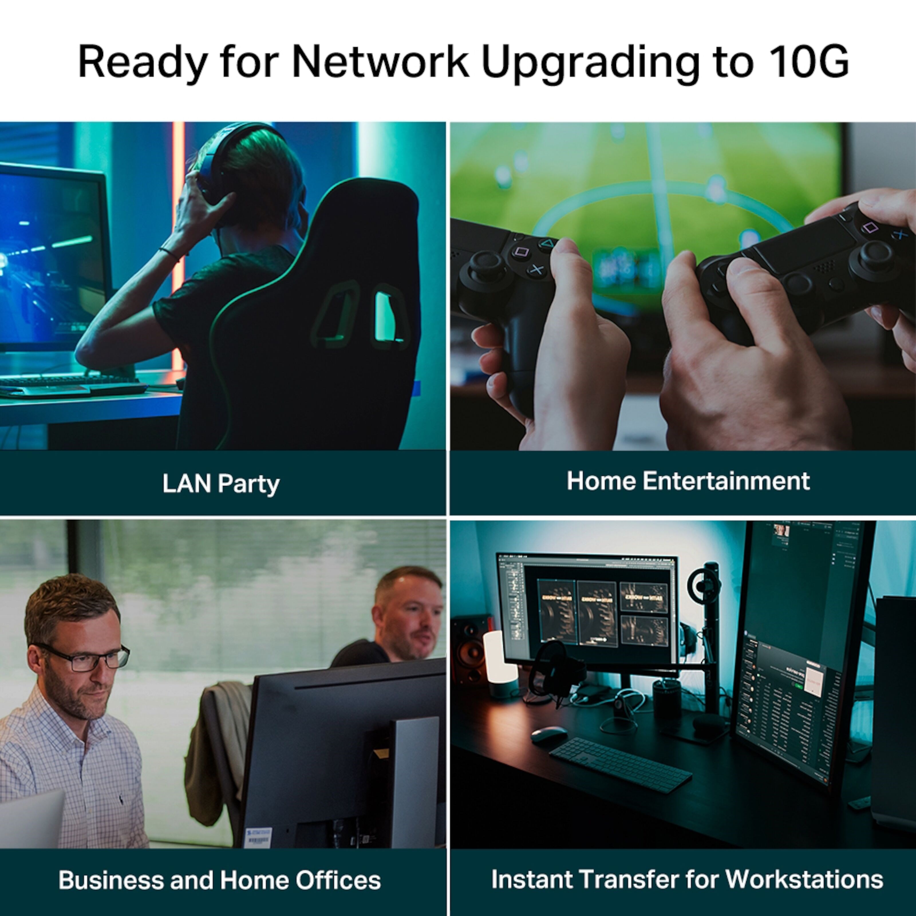 TP-link TL-SX105 Gigabitswitch 5 porter 10 Gb/s