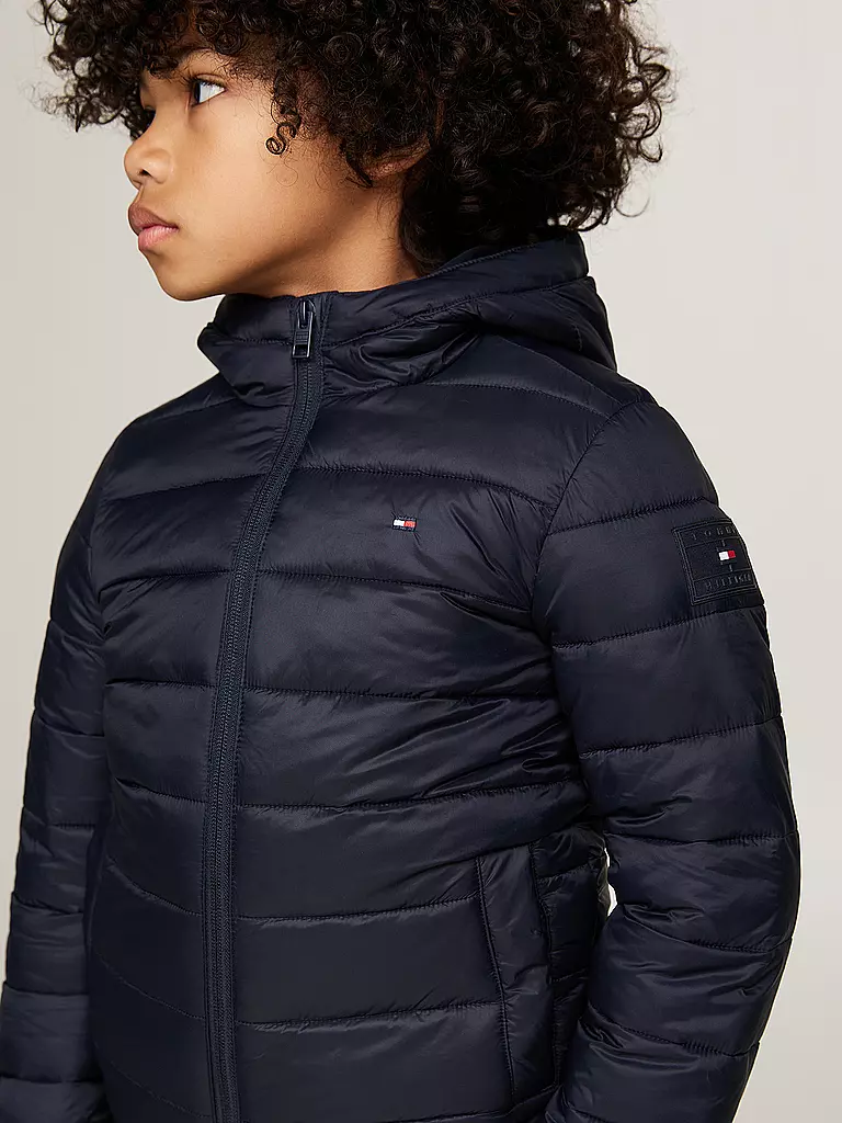 TOMMY HILFIGER Jungen Steppjacke dunkelblau