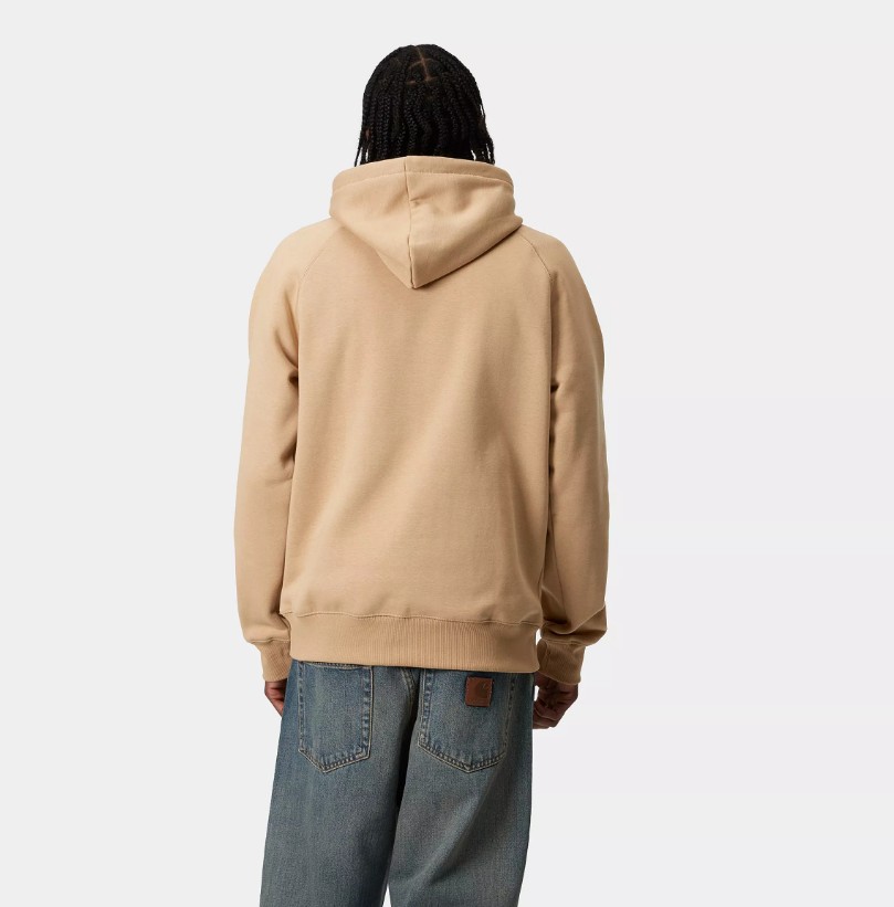 Carhartt WIP Hooded Chase Sweat Duck Blue / Gold