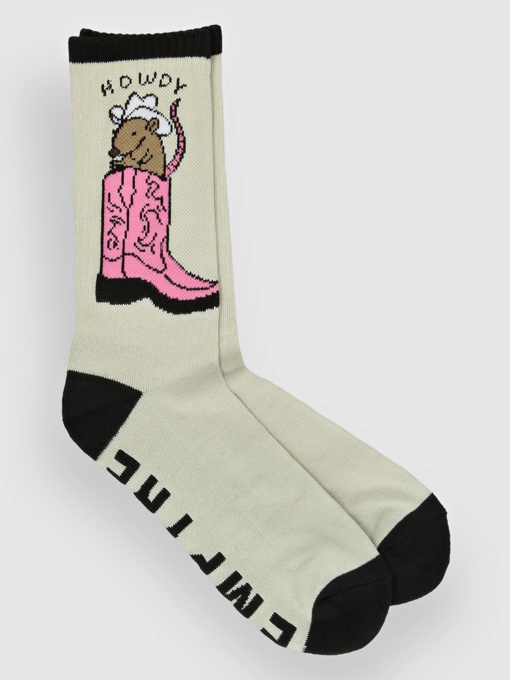 Empyre Hank Crew Socks silver birch/kombu green