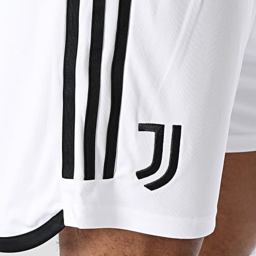 Short Jogging A Bandes Juventus HR8260 Blanc