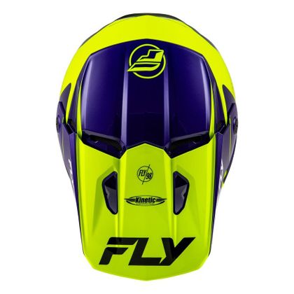 Casque cross Fly KINETIC RALLY 2025 - Noir / Jaune