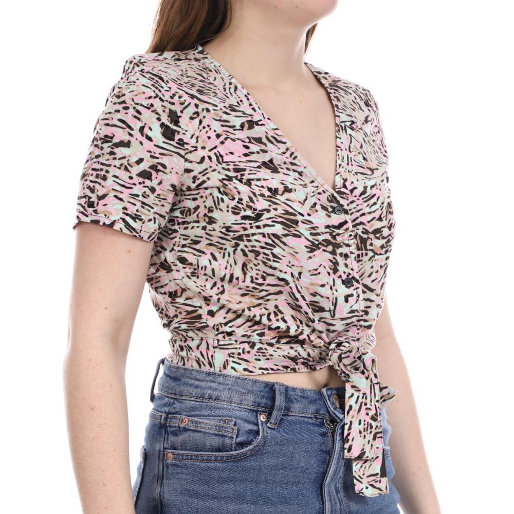 Vero Moda Blouse Rose/Turquoise/Beige Femme Vero Moda Easy