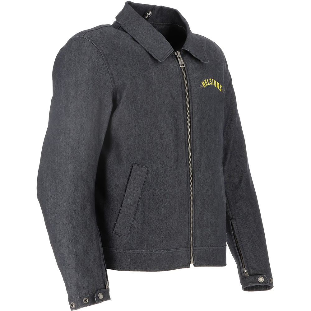 Helstons - Blouson Garage Bleu / Jaune