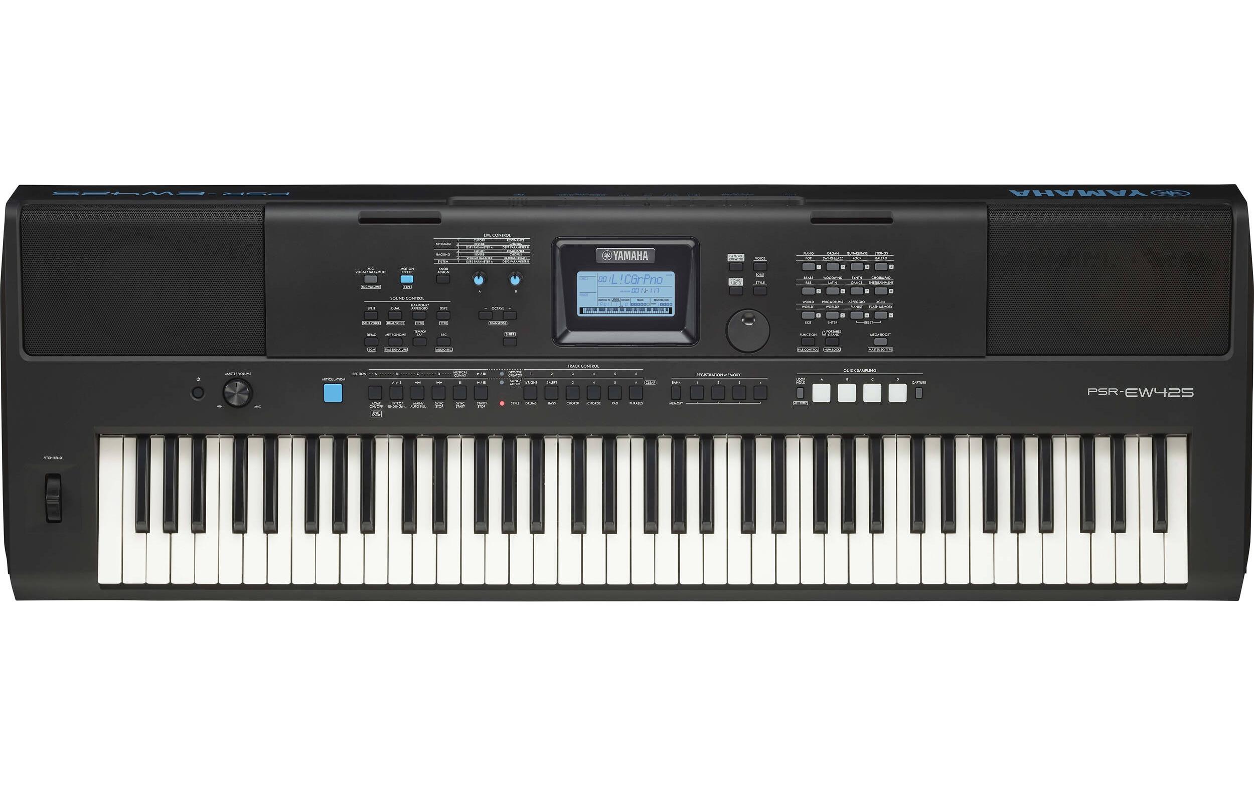 Keyboard PSR-EW425<br>Portables Keyboard mit Anschlagdynamik