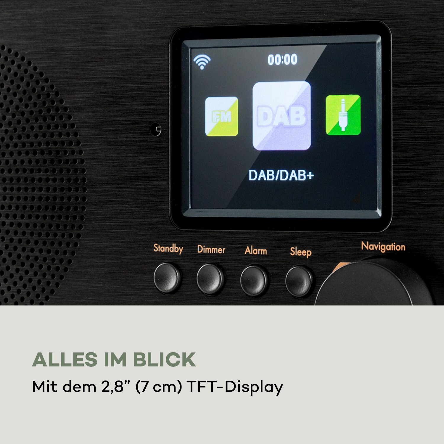Silver Star Mini Two Internet DAB+/FM Radio, WiFi, BT, TWS Speaker Silber/Schwarz