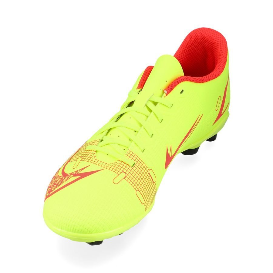 Nike Mercurial Vapor 14 Club MG Motivation - Jaune Fluo/Rouge Enfant