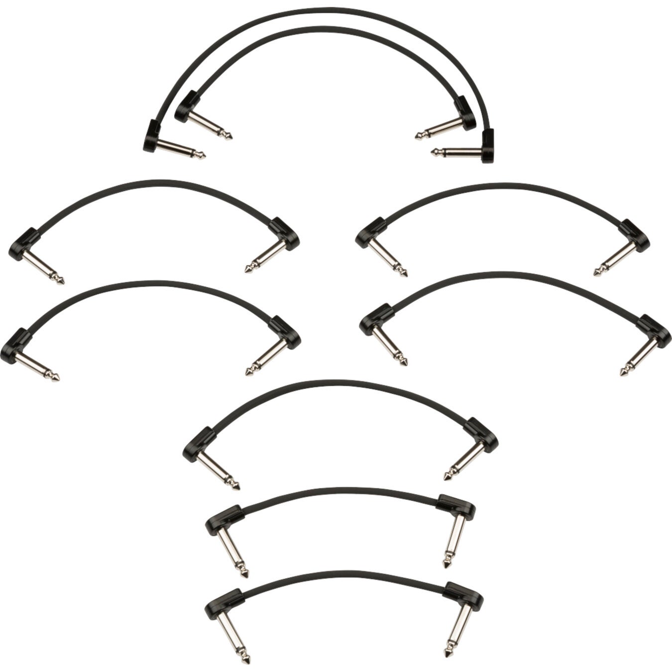 Fender Blockchain Patch Cable Kit zwart Small 9-delig