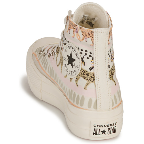 Converse - CHUCK TAYLOR ALL STAR  LIFT-ANIMAL ABSTRACT - Blanc/Multicolore