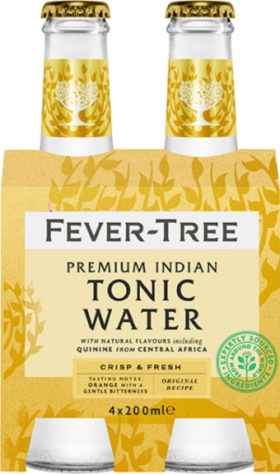 FEVER TREE INDIAN TONIC WATER 4-PACK 4X20CL