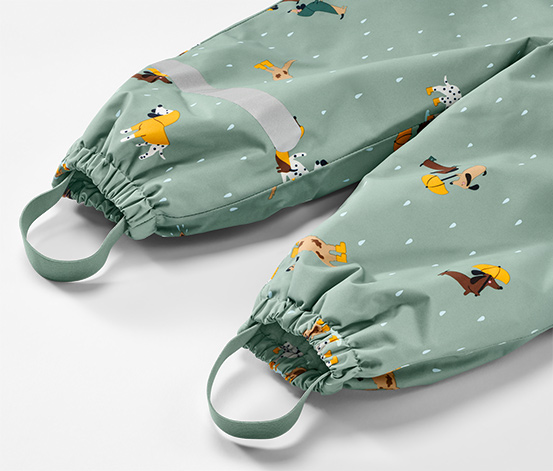 Kinder-Thermo-Regenhose, braun