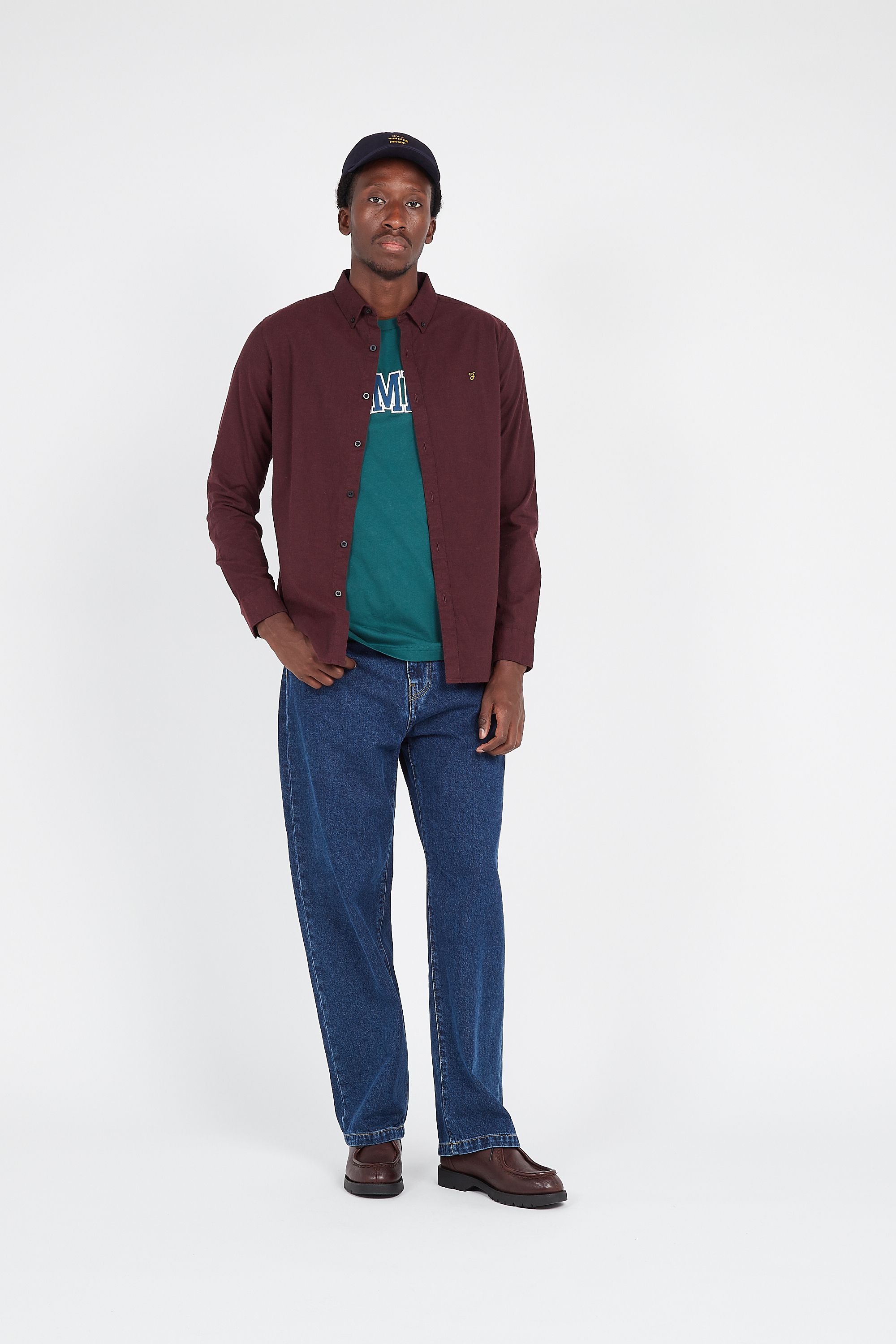 FARAH Chemise STEEN Rouge