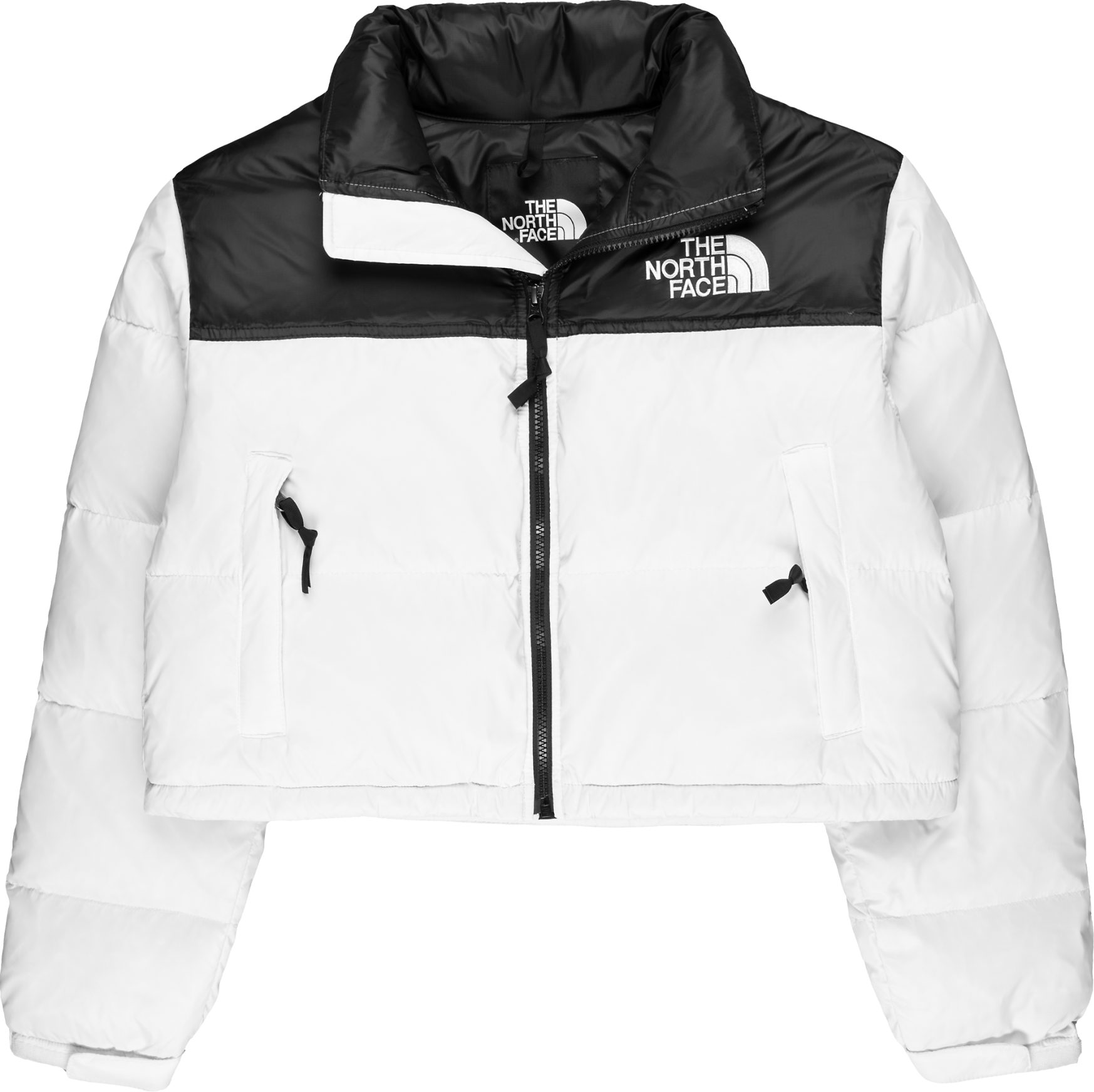 The North Face Nuptse Cropped Jacke Damen Weiss