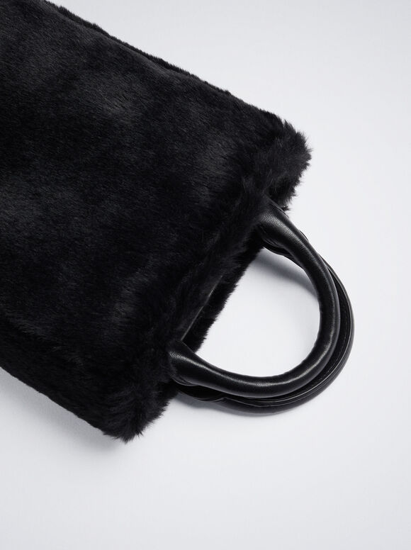 Bolsa para celular em pele sintética - Preta