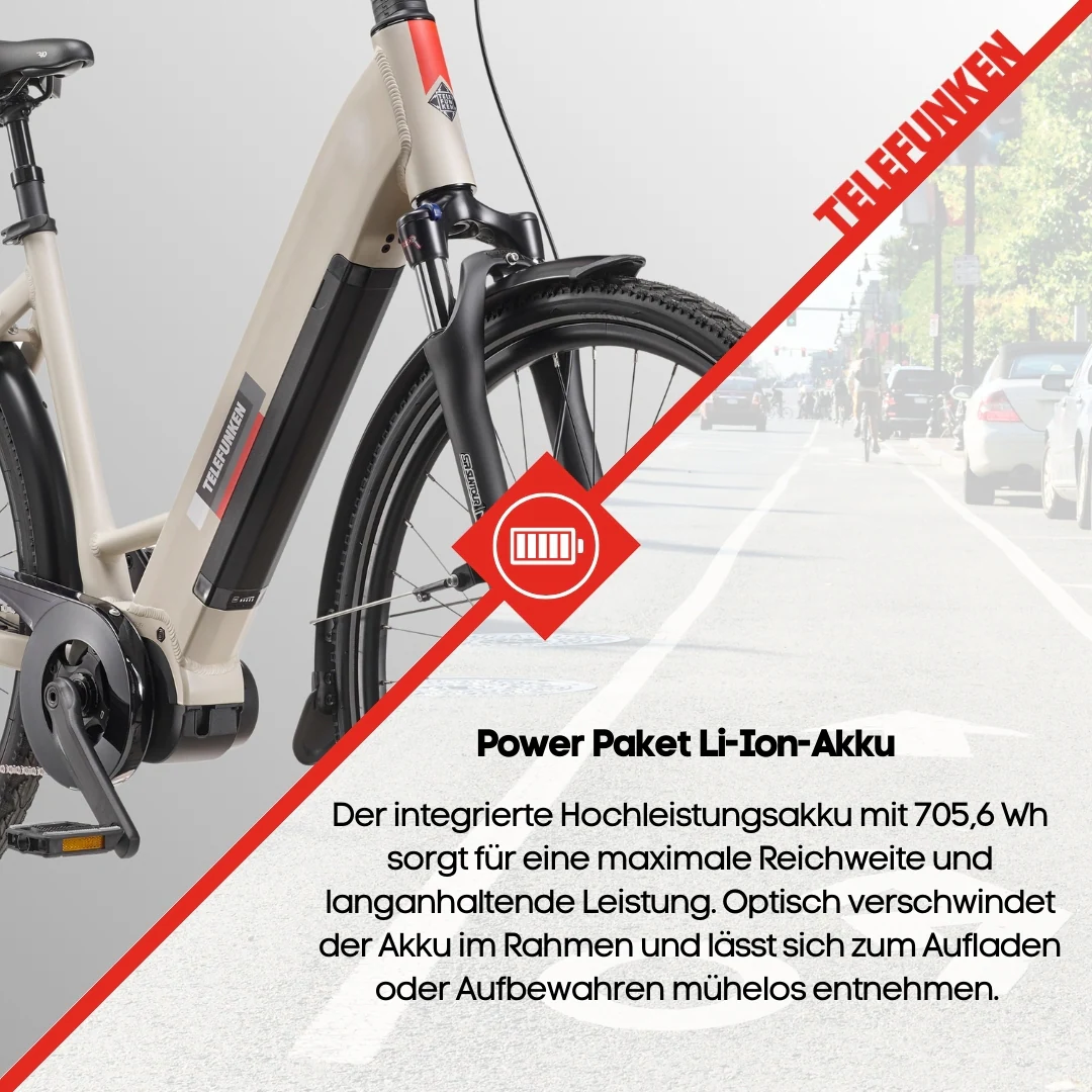 TELEFUNKEN RC680 E-City-Bike 28