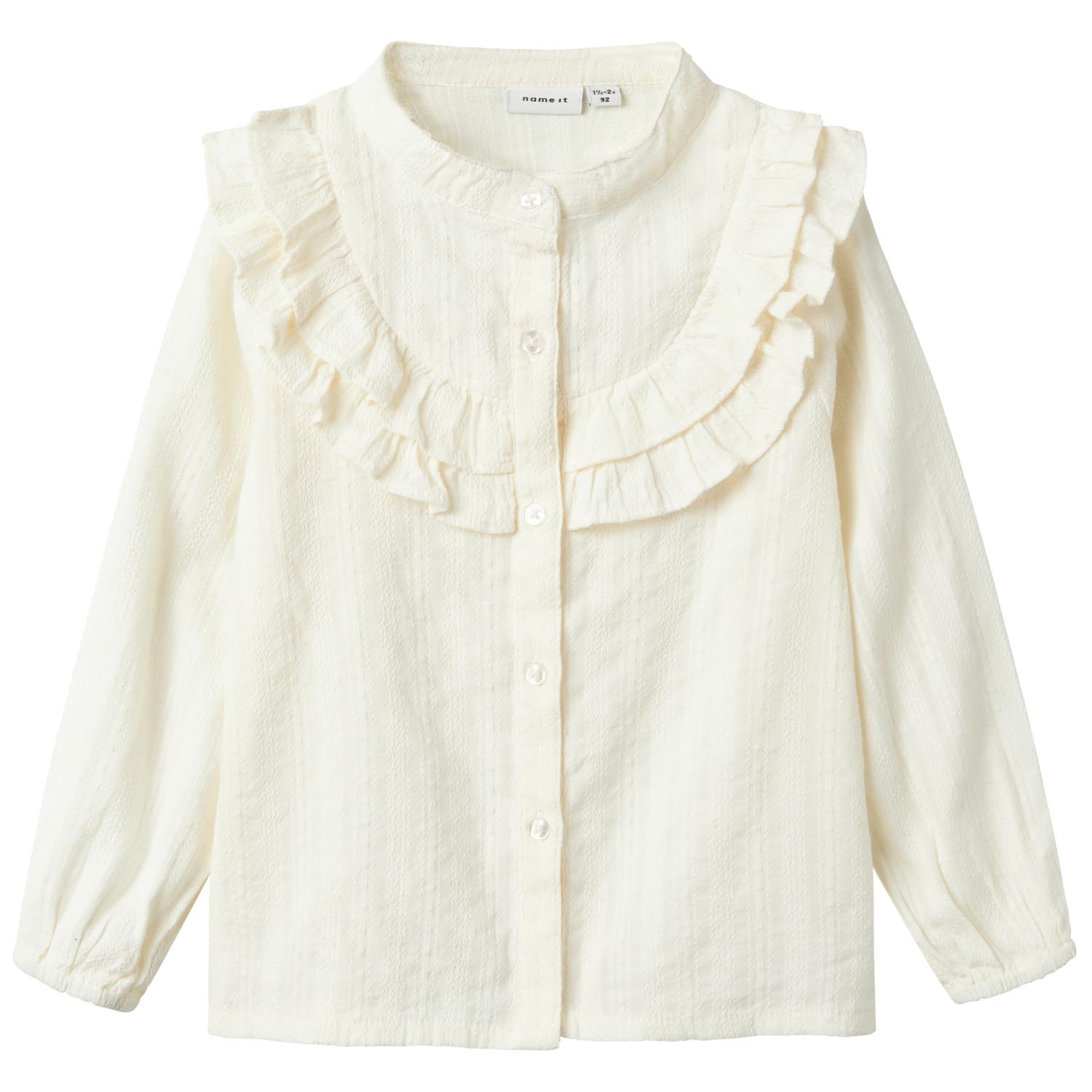 Name it peuter blouse lange mouwen effen wit
